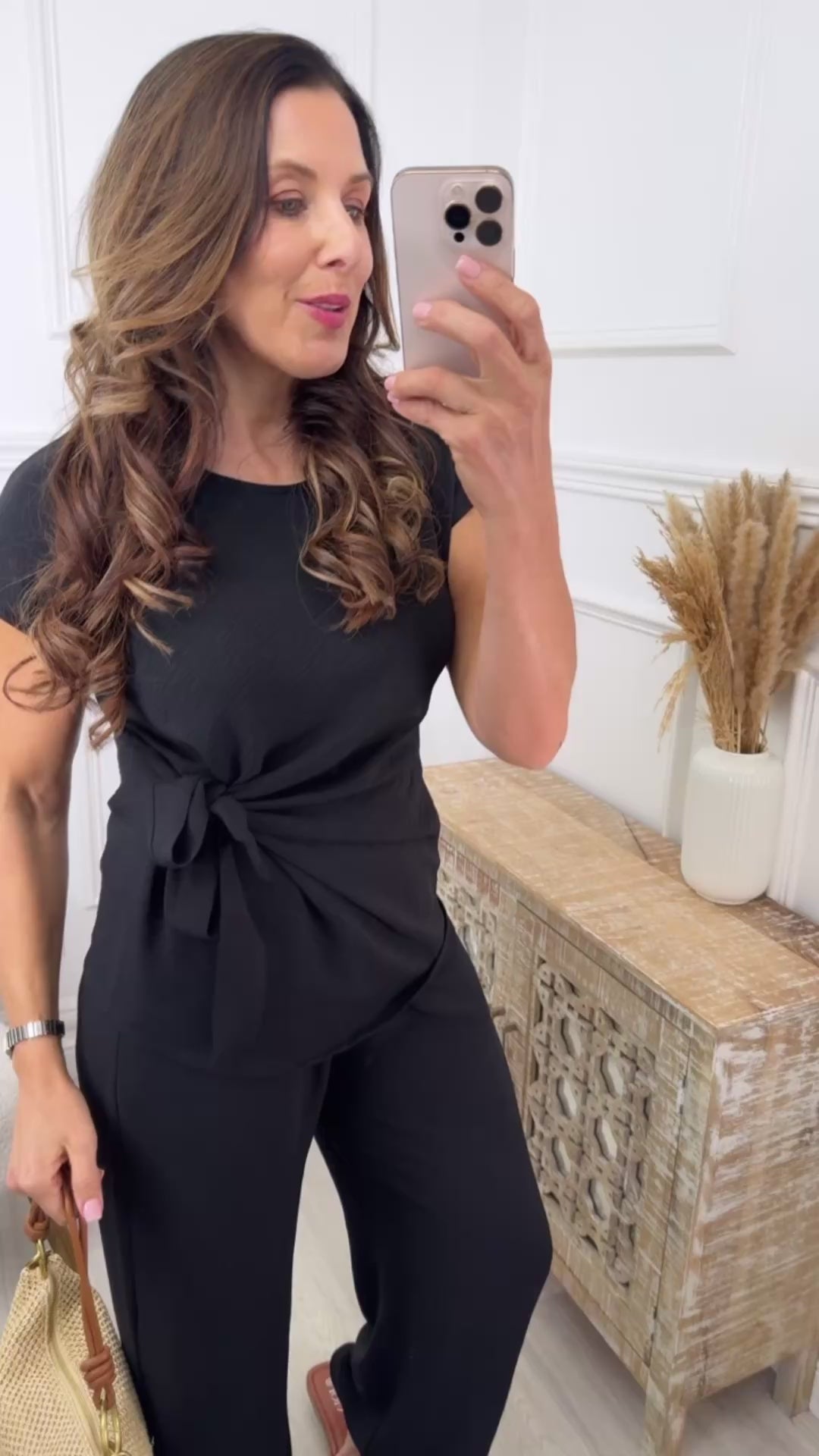 Attracta Black Side Knot Set