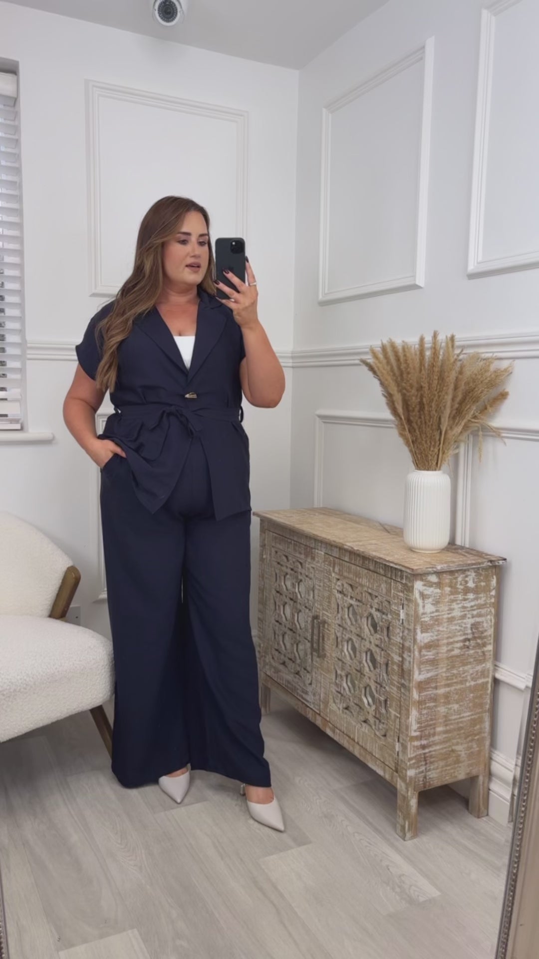 Daniella Navy Blazer Set