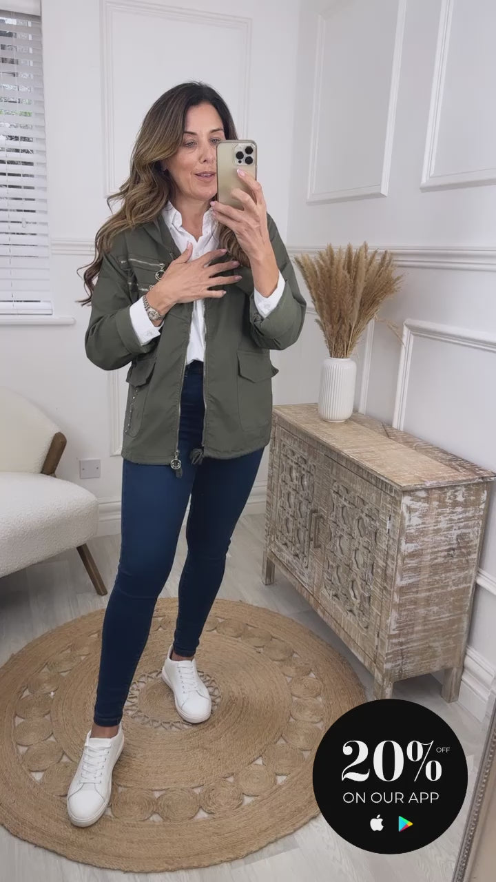 Ruta Khaki Utility Jacket