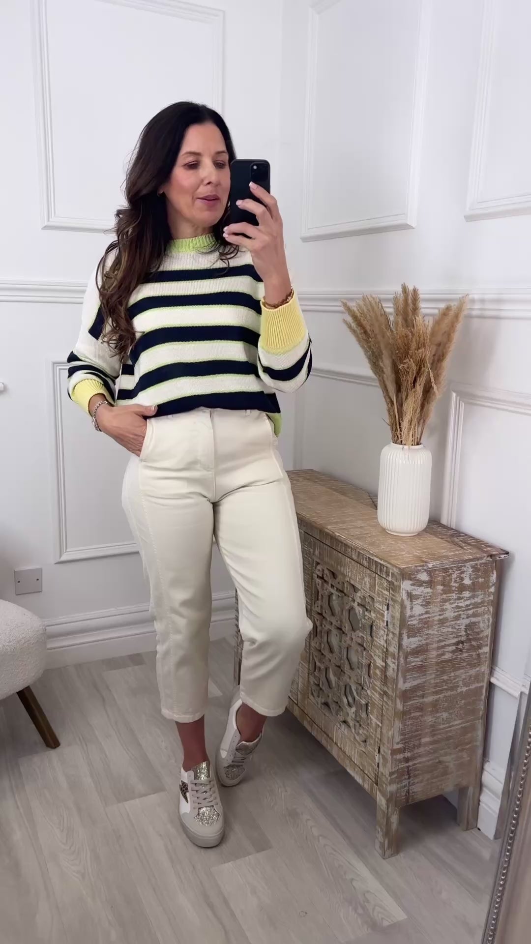 Penelope Navy Stripe Jumper