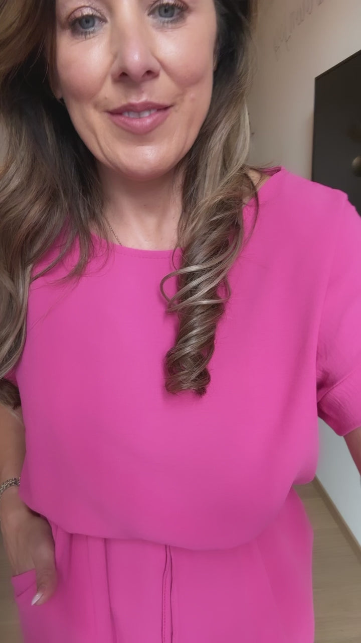 Maredith Fuchsia Tunic Maxi Dress