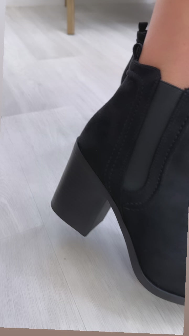 Dora Black Ankle Boots