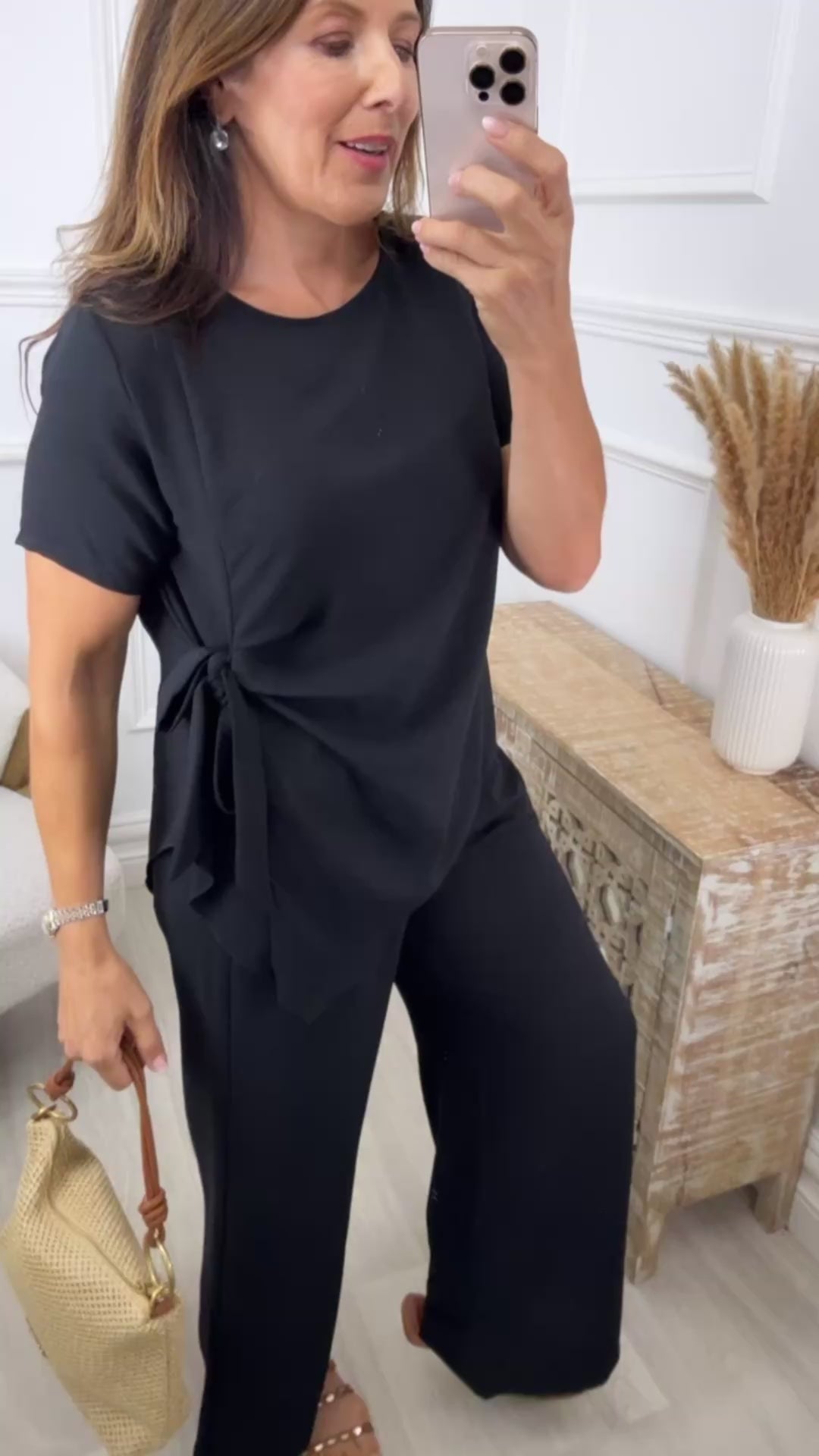 🖤Pre Order🖤Siofra Black Tie Side Set