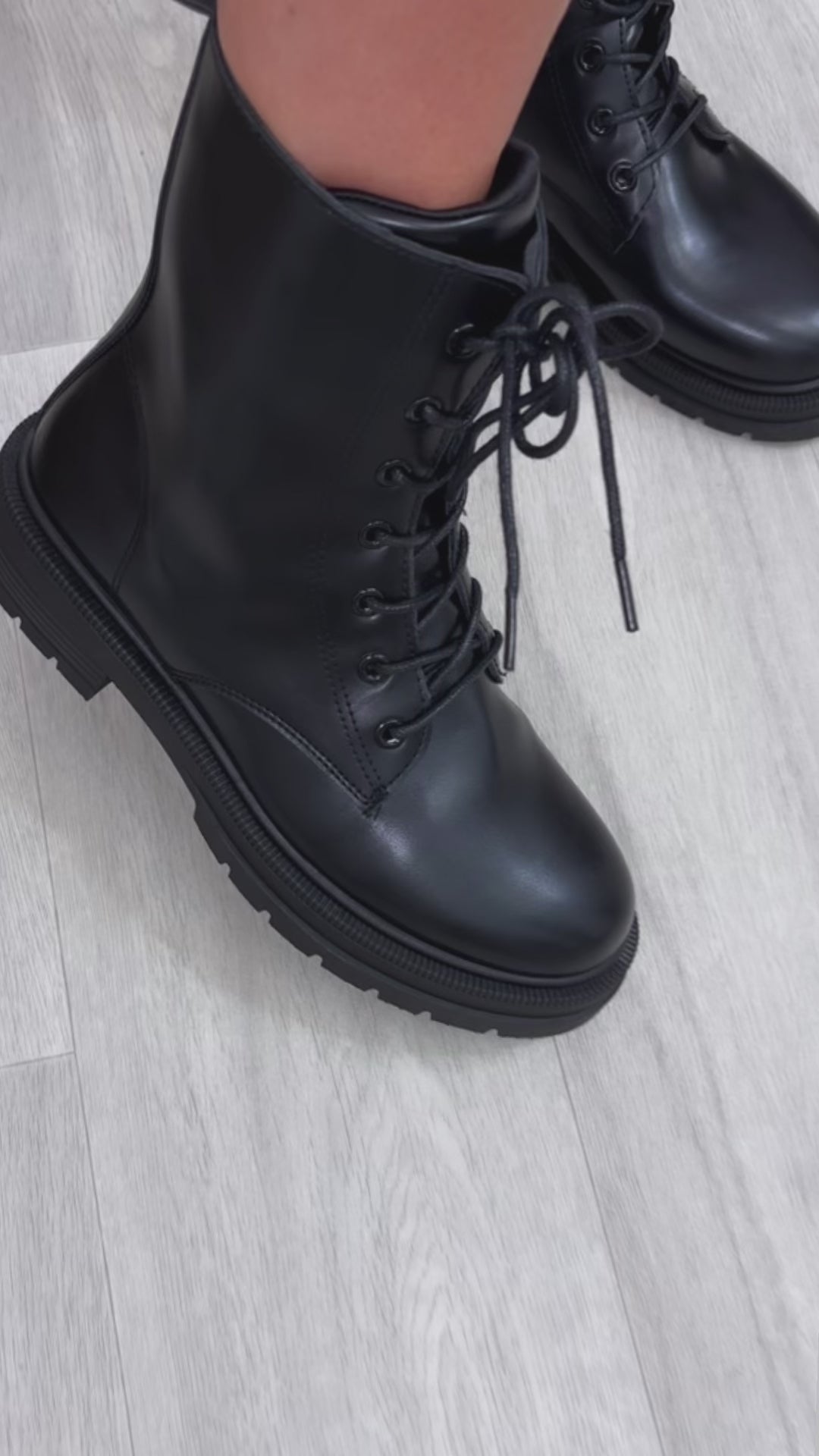 Cait Black Biker Boots