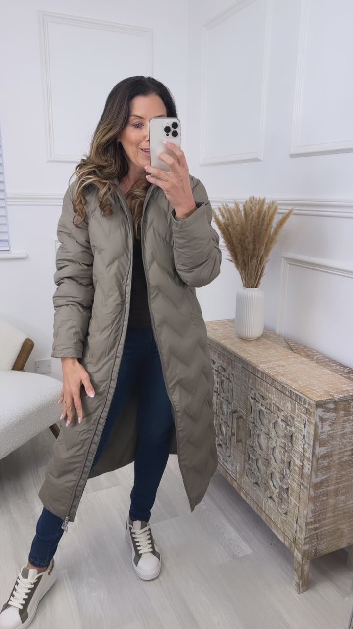 Johanna Taupe Padded Jacket