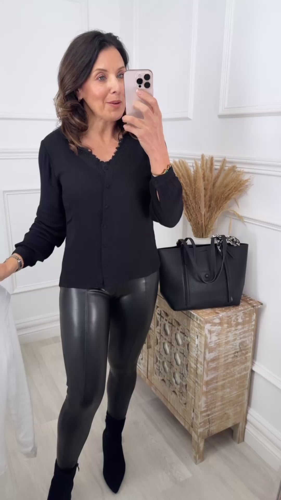 Rosi Black Lace Detail Blouse