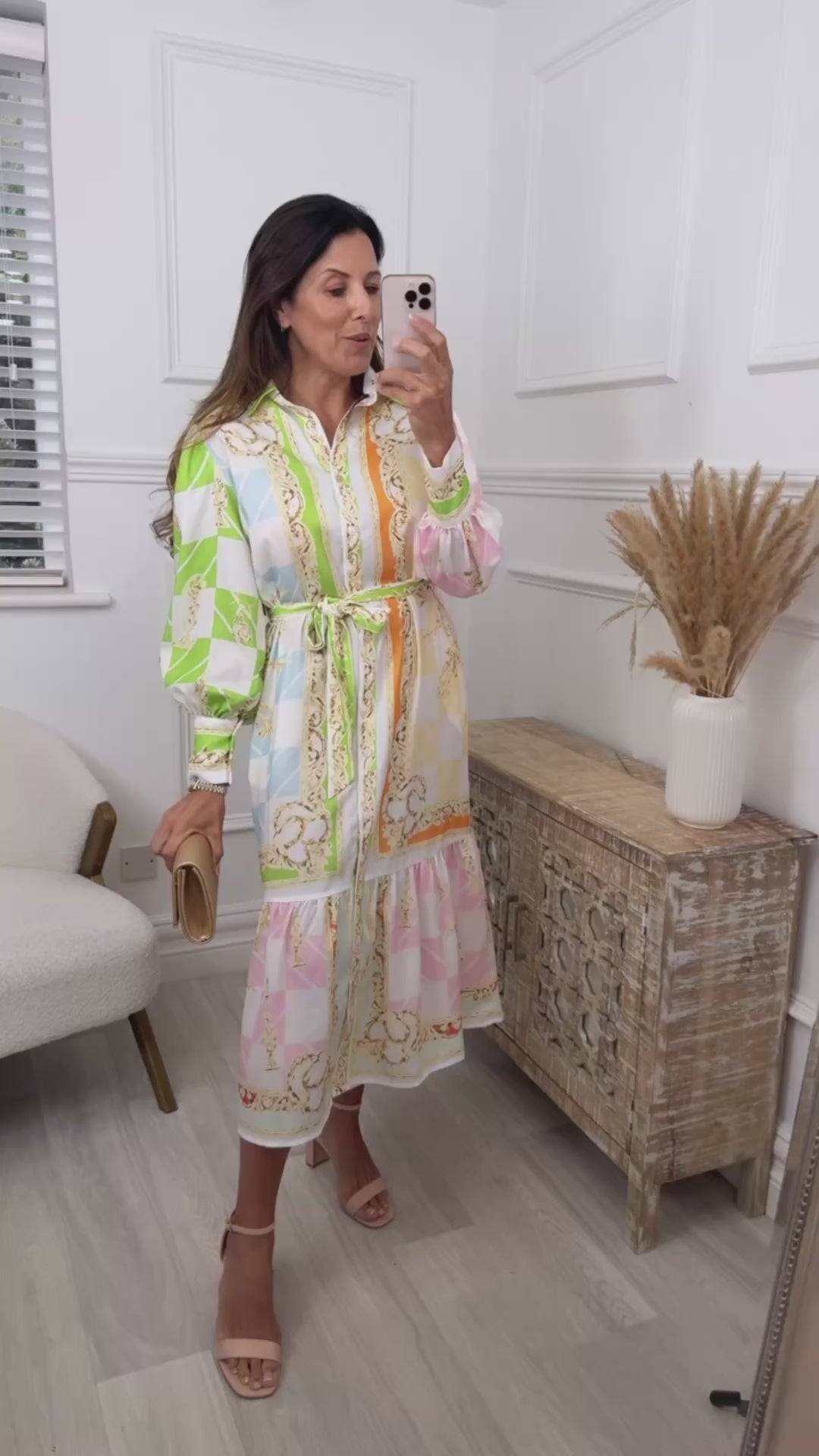 Collette White Shirt Midi Dress