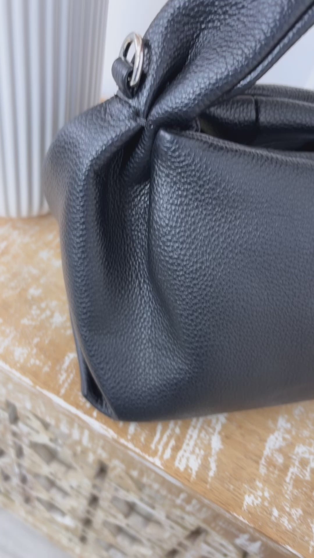 Noemi Black Hobo Bag