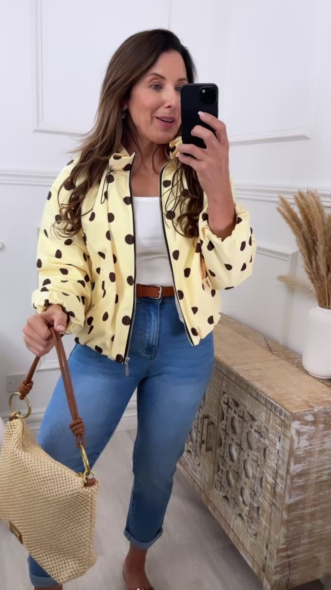 Sheridan Yellow Polka Dot Jacket