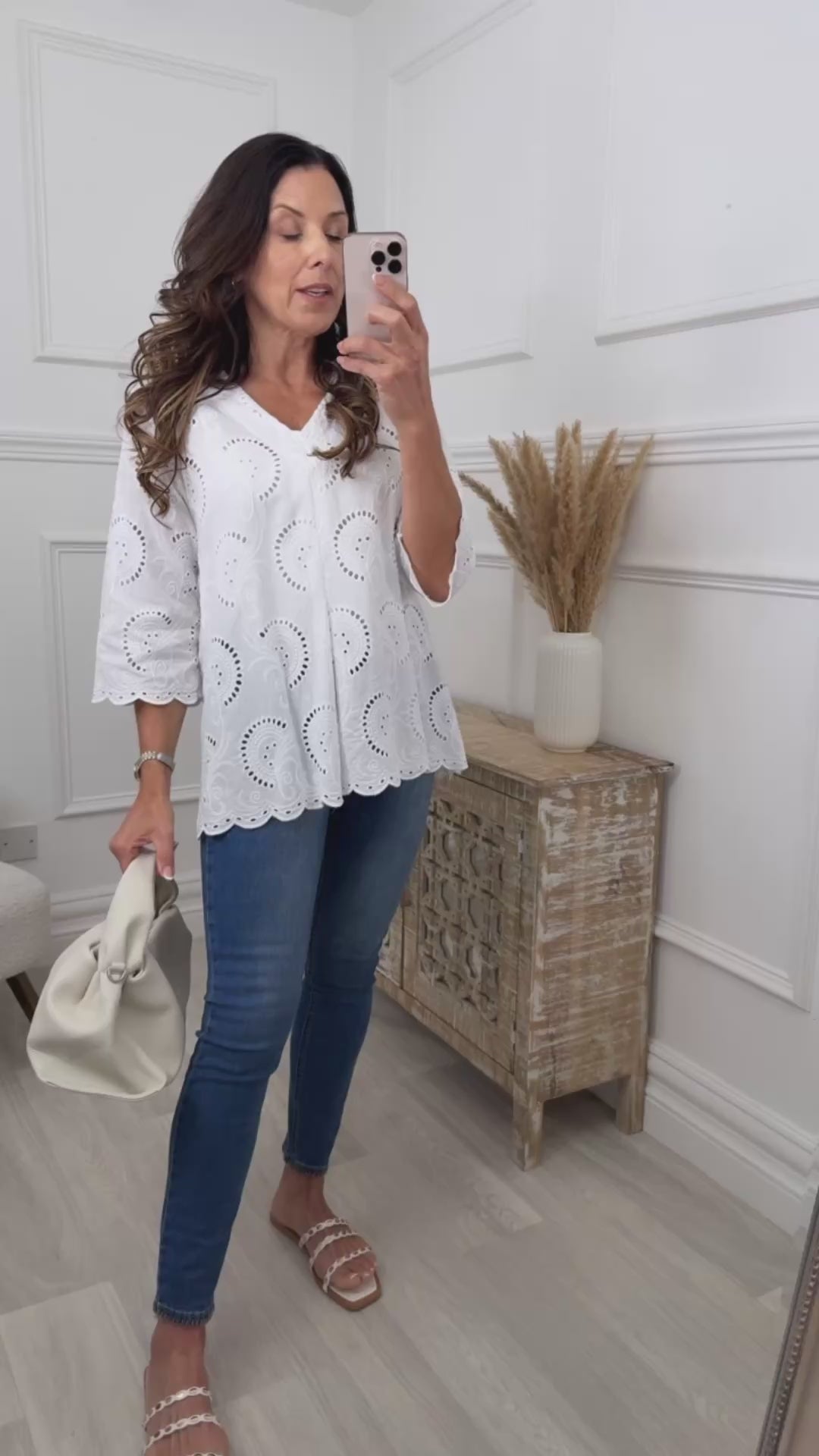 Holly White Broderie Blouse