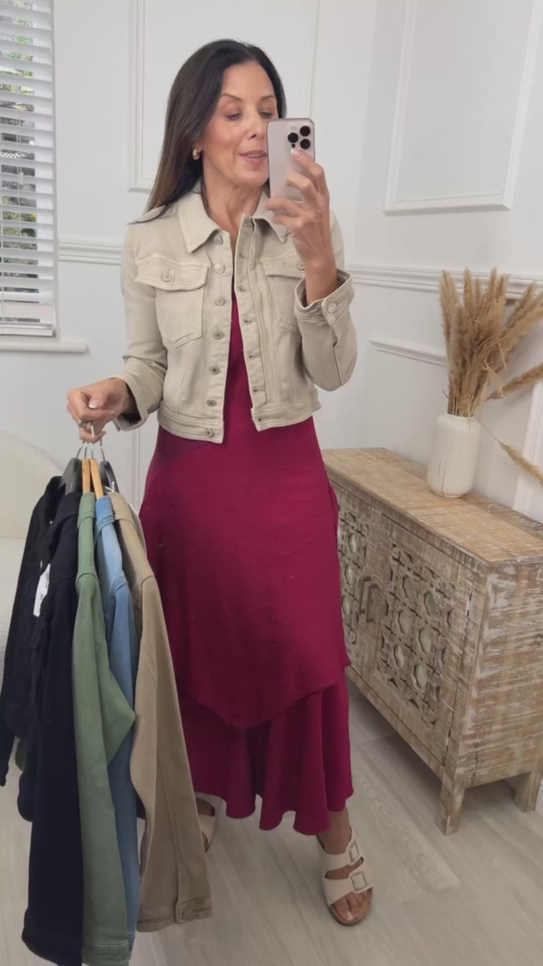 Kara Beige Denim Jacket