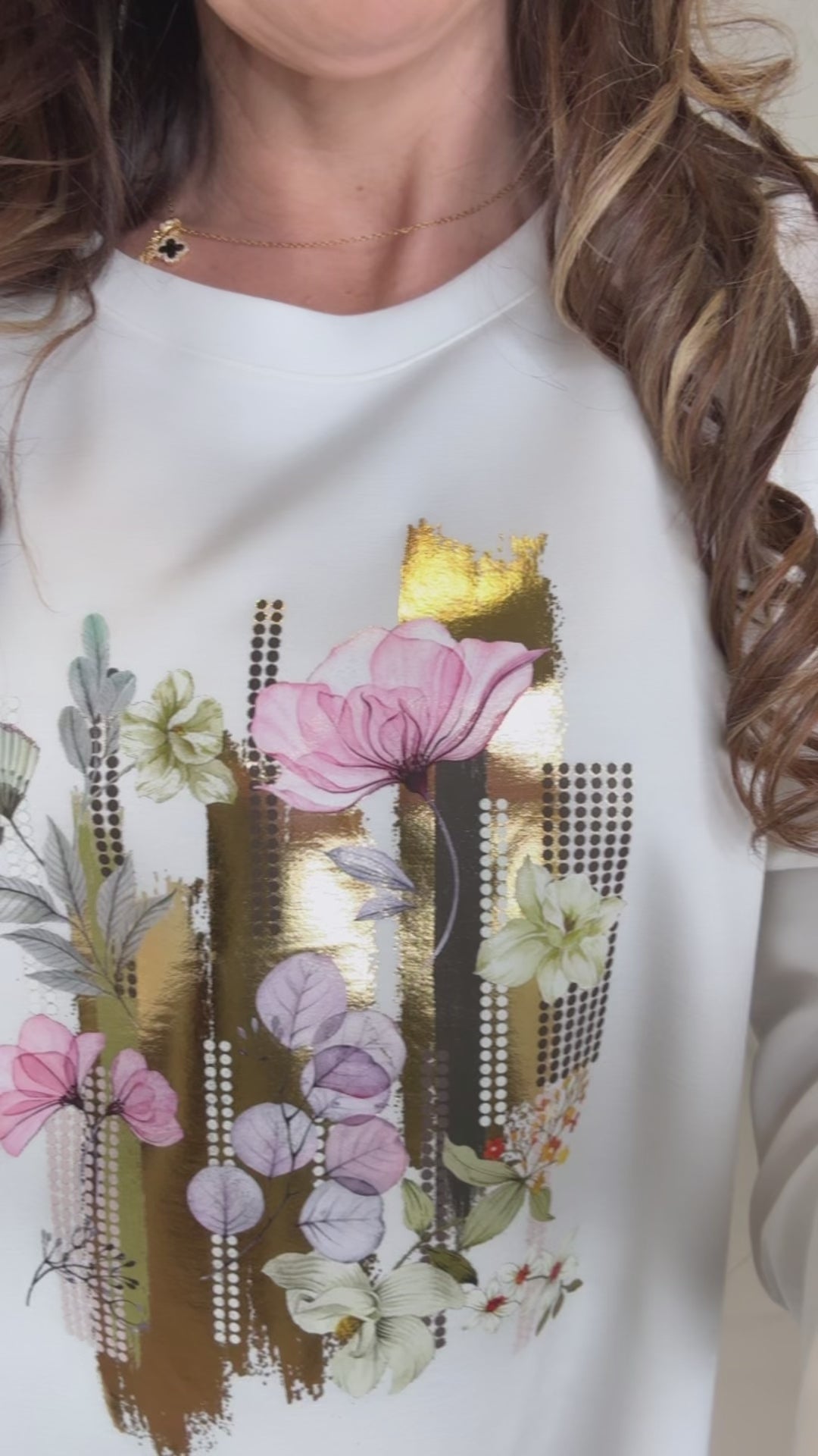 Shauna White Floral Top