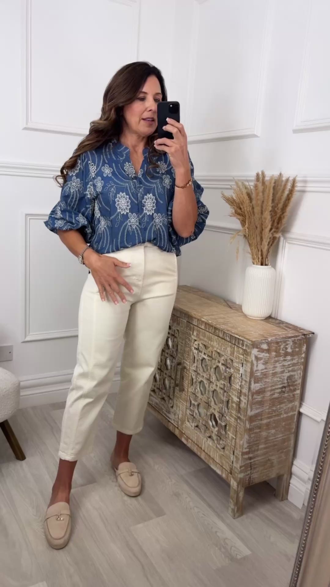 Sheridan Blue Embroidered Shirt