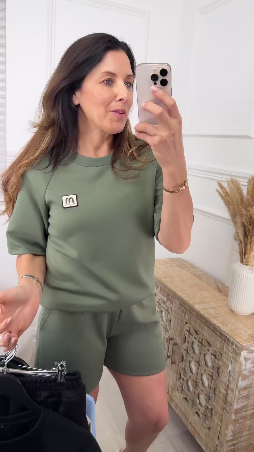 Tracey Khaki Shorts Set