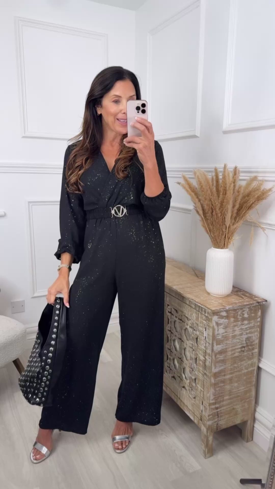 Honor Black Wrap Jumpsuit