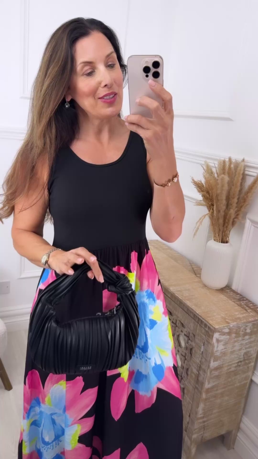 🖤Pre Order🖤 Colette Black Floral Skirt Dress