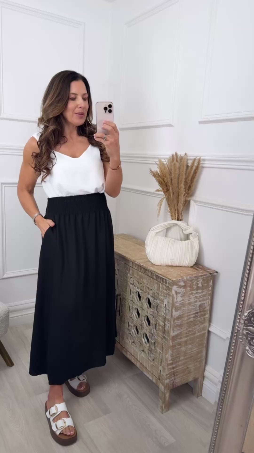 Lottie Black Maxi Skirt