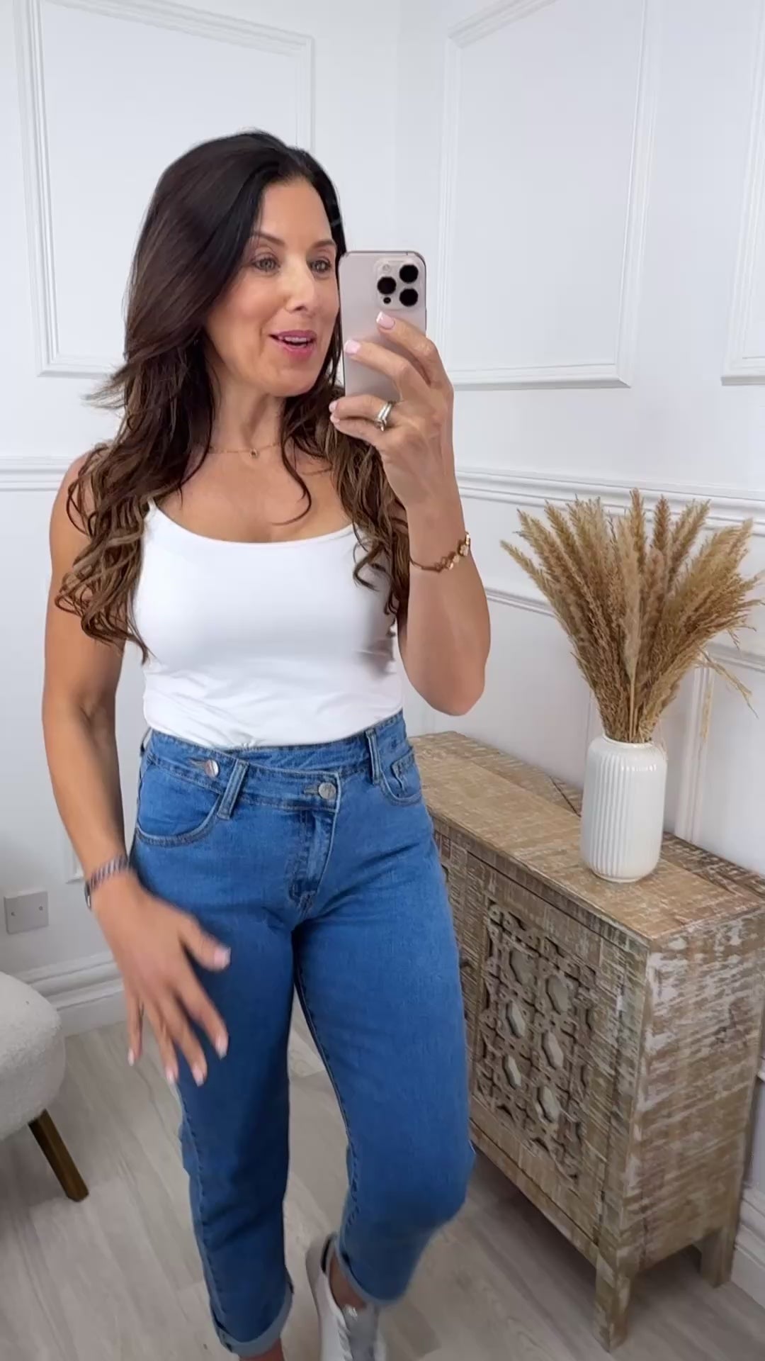 Fernanda Blue High Waist Mom Jeans