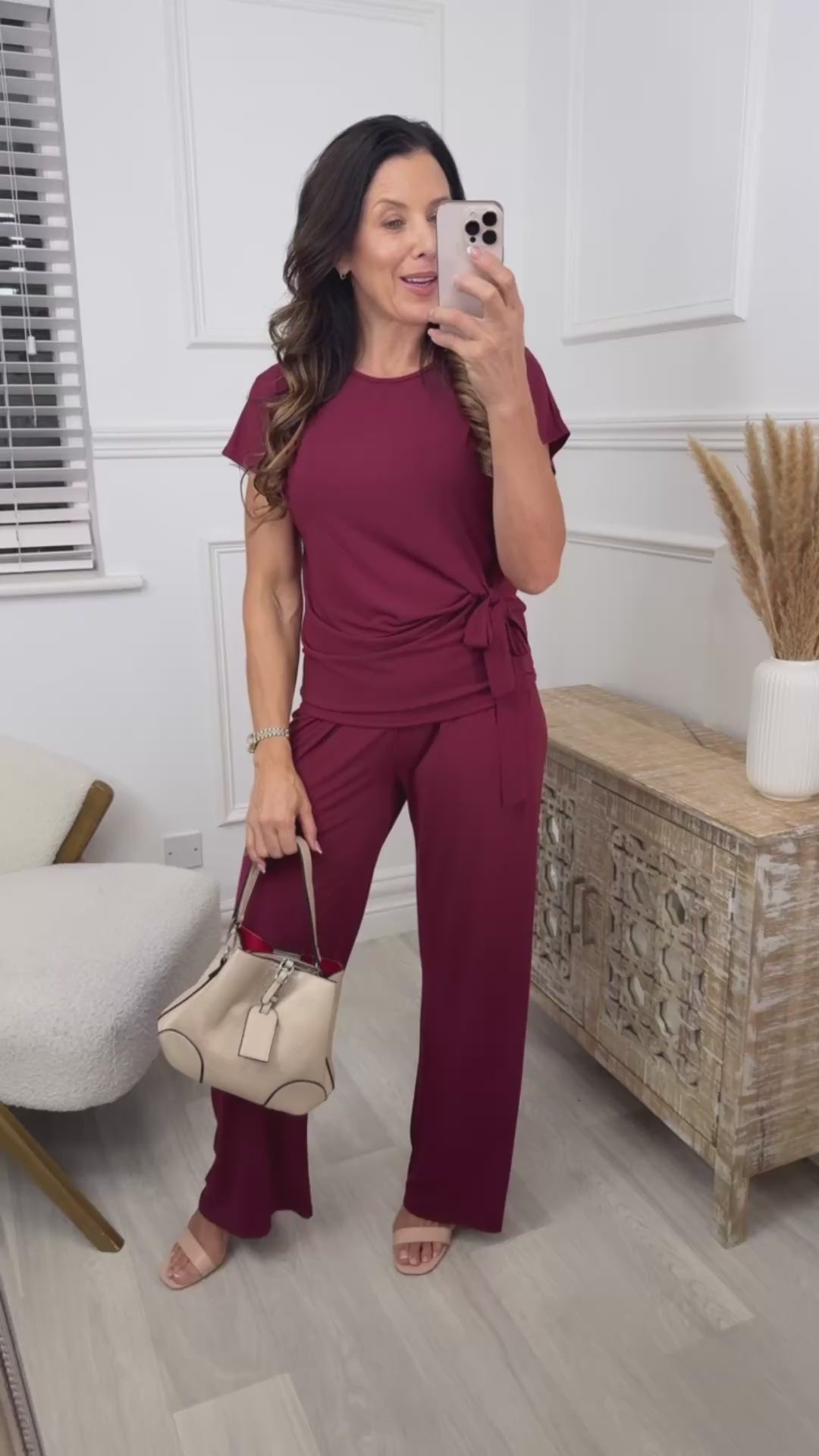 Texas Wine Tie Side Set