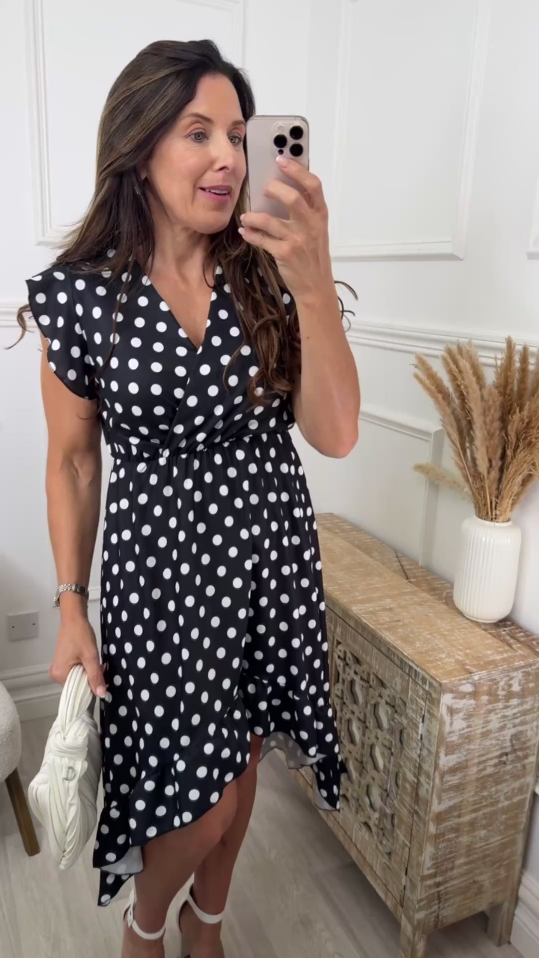 Kelli Black Polka Dot Dress