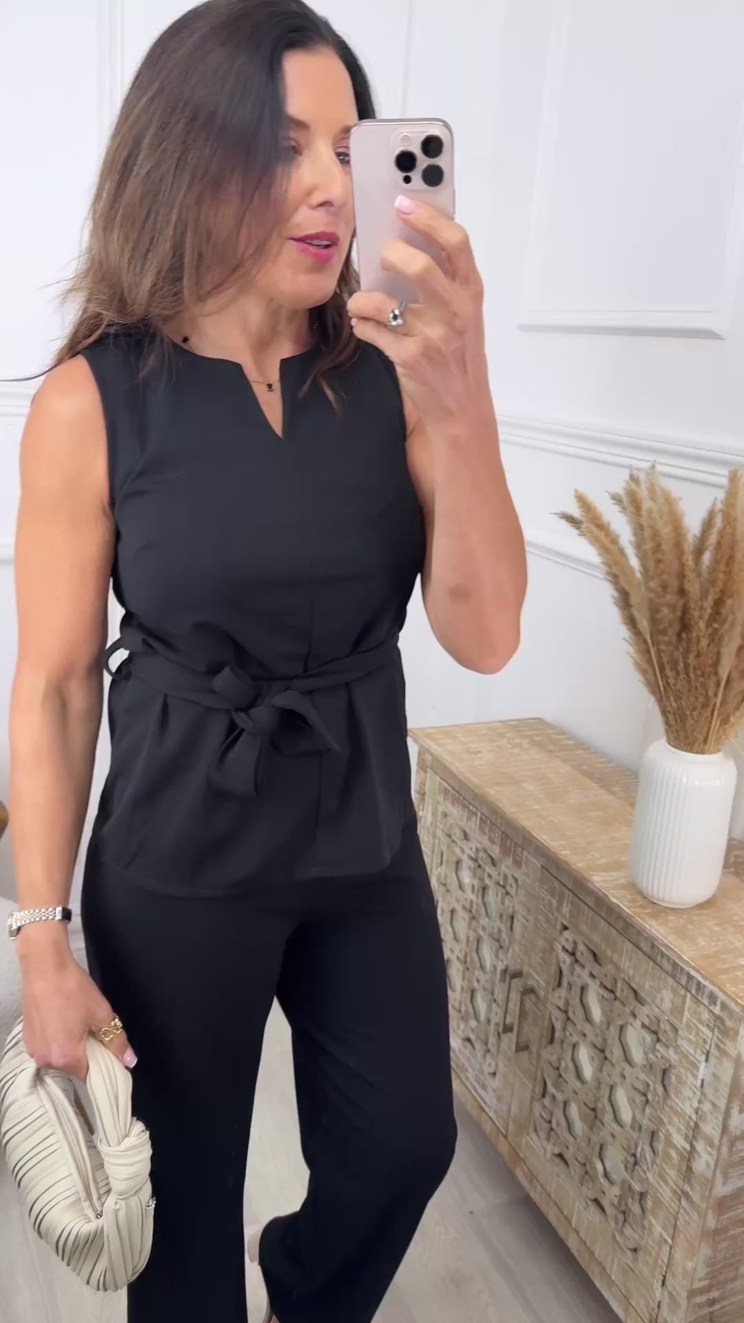 Rebecca Black Sleeveless Top Set