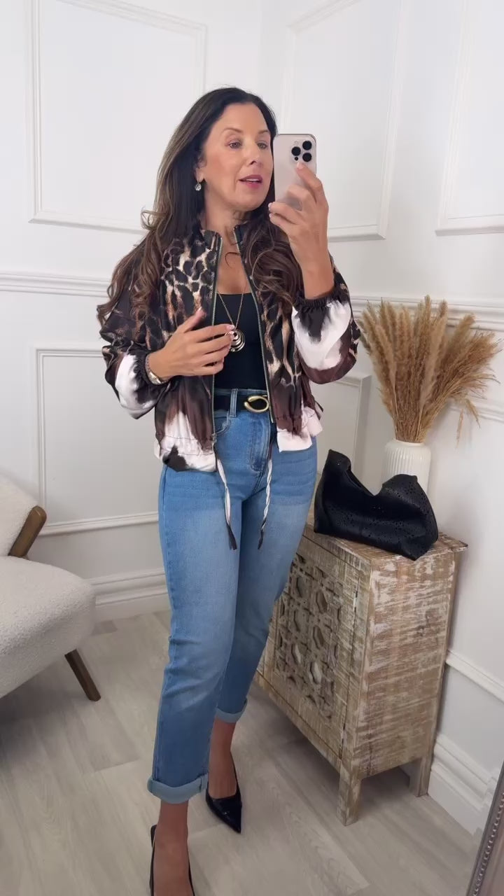 Palma Leopard Print Jacket