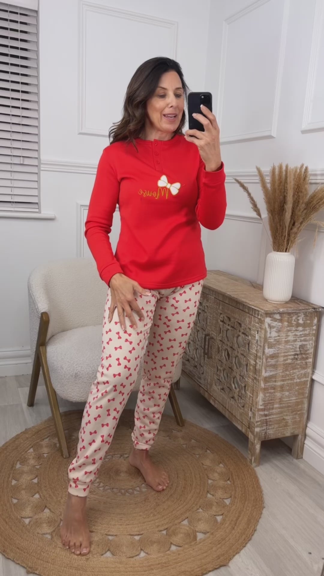 Ailish Red Bow Pajama