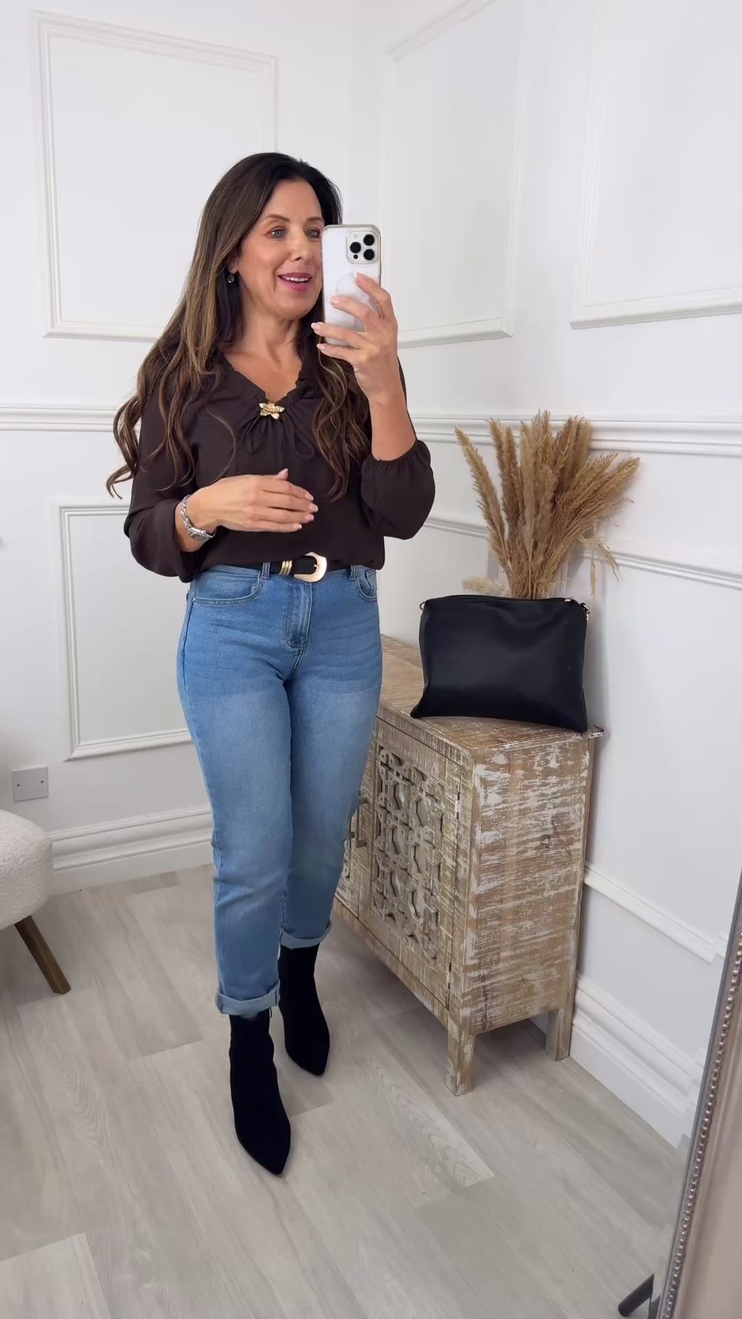 Meadow Brown Elasticated Neck Top