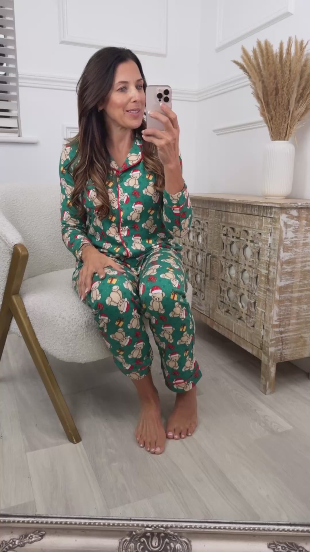 Mary Green Christmas Bear Pajama