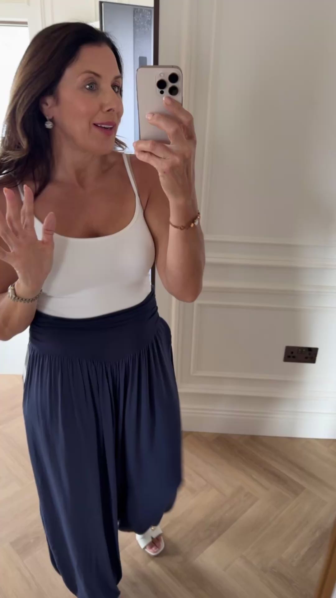 Vicki Navy Harem Pants