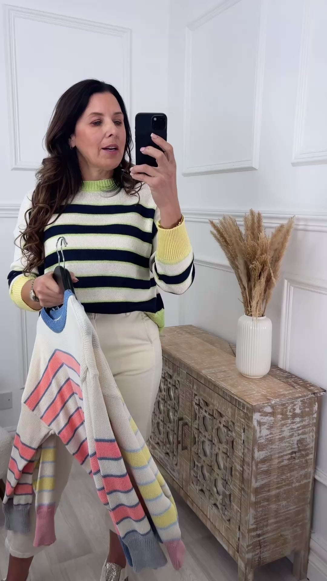 Penelope Peach Stripe Jumper