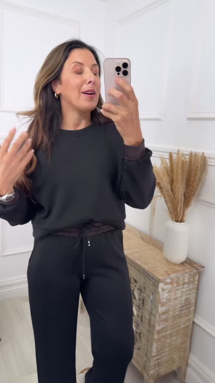 Estella Black Tracksuit