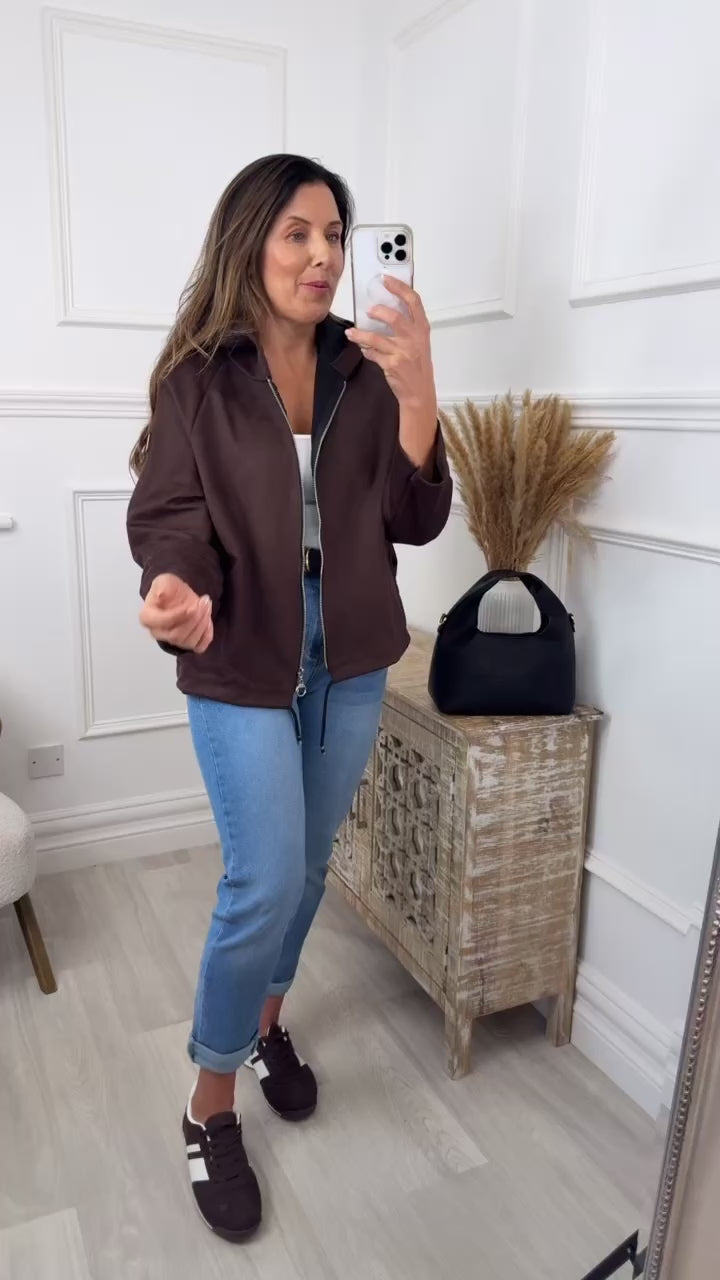 Juniper Brown Hooded Jacket