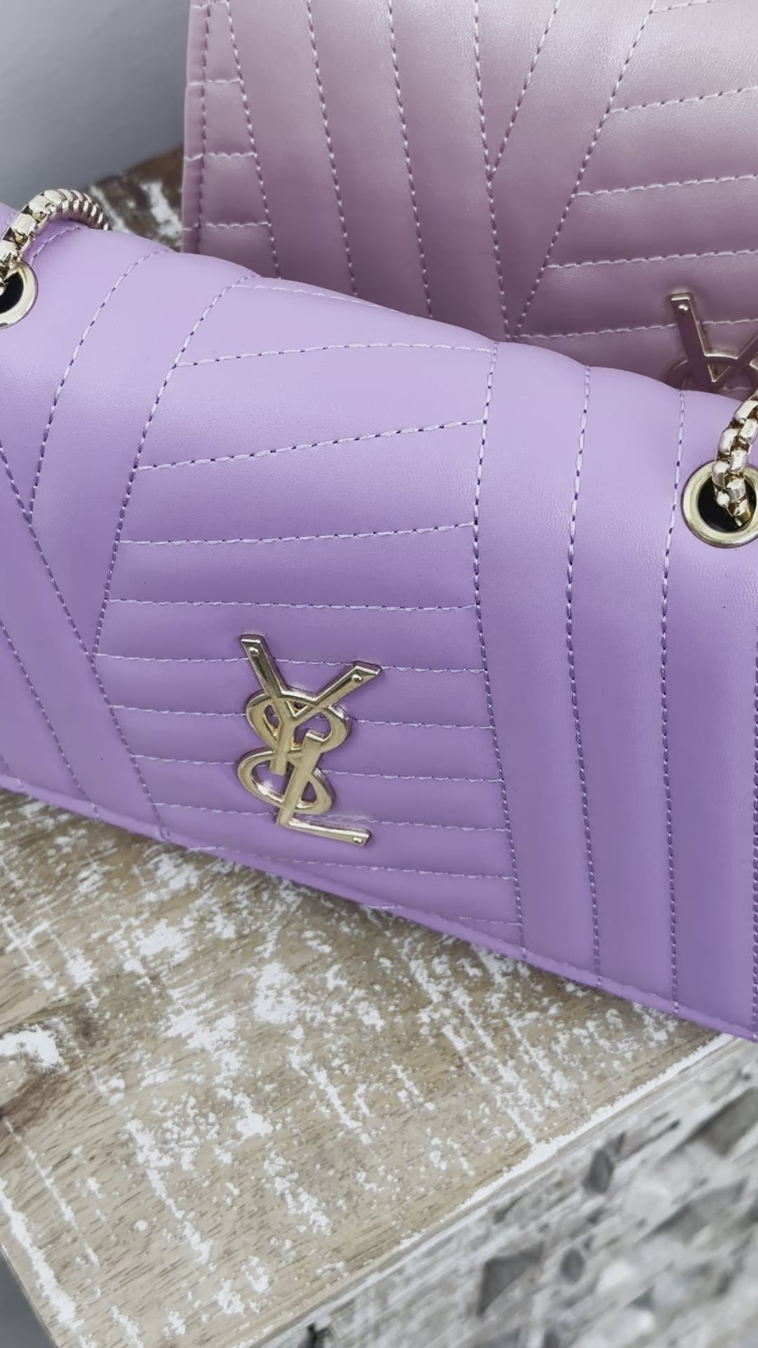 Sia Purple Quilted Bag