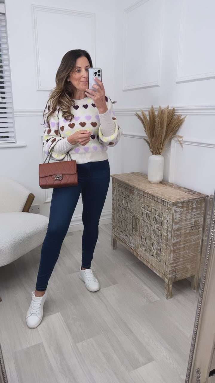 Heartbeat Pumice Stone Knitted Pullover