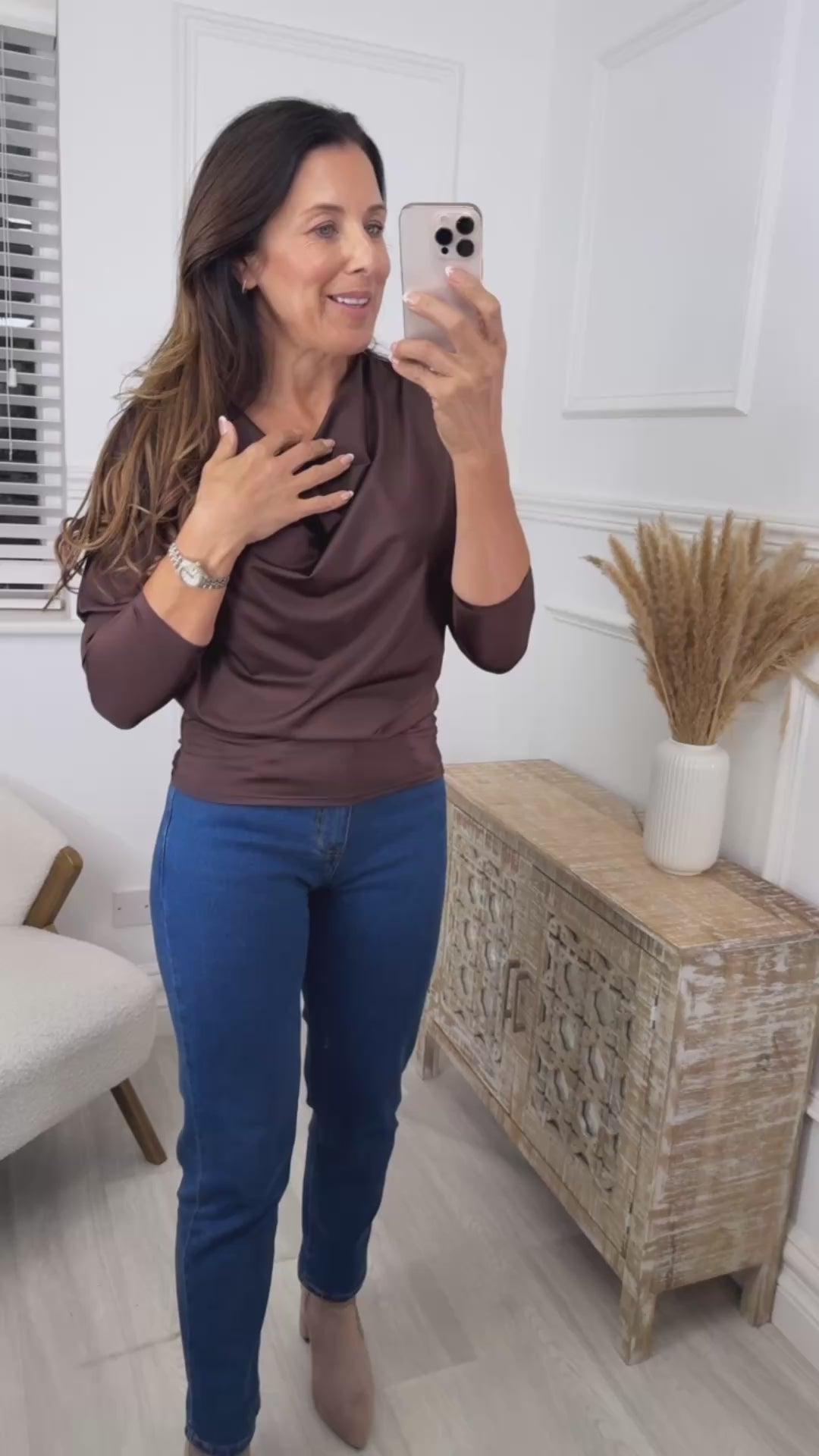 Pamela Brown Cowl Neck Blouse