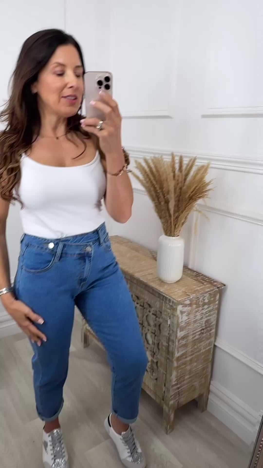 Fernanda Blue High Waist Mom Jeans