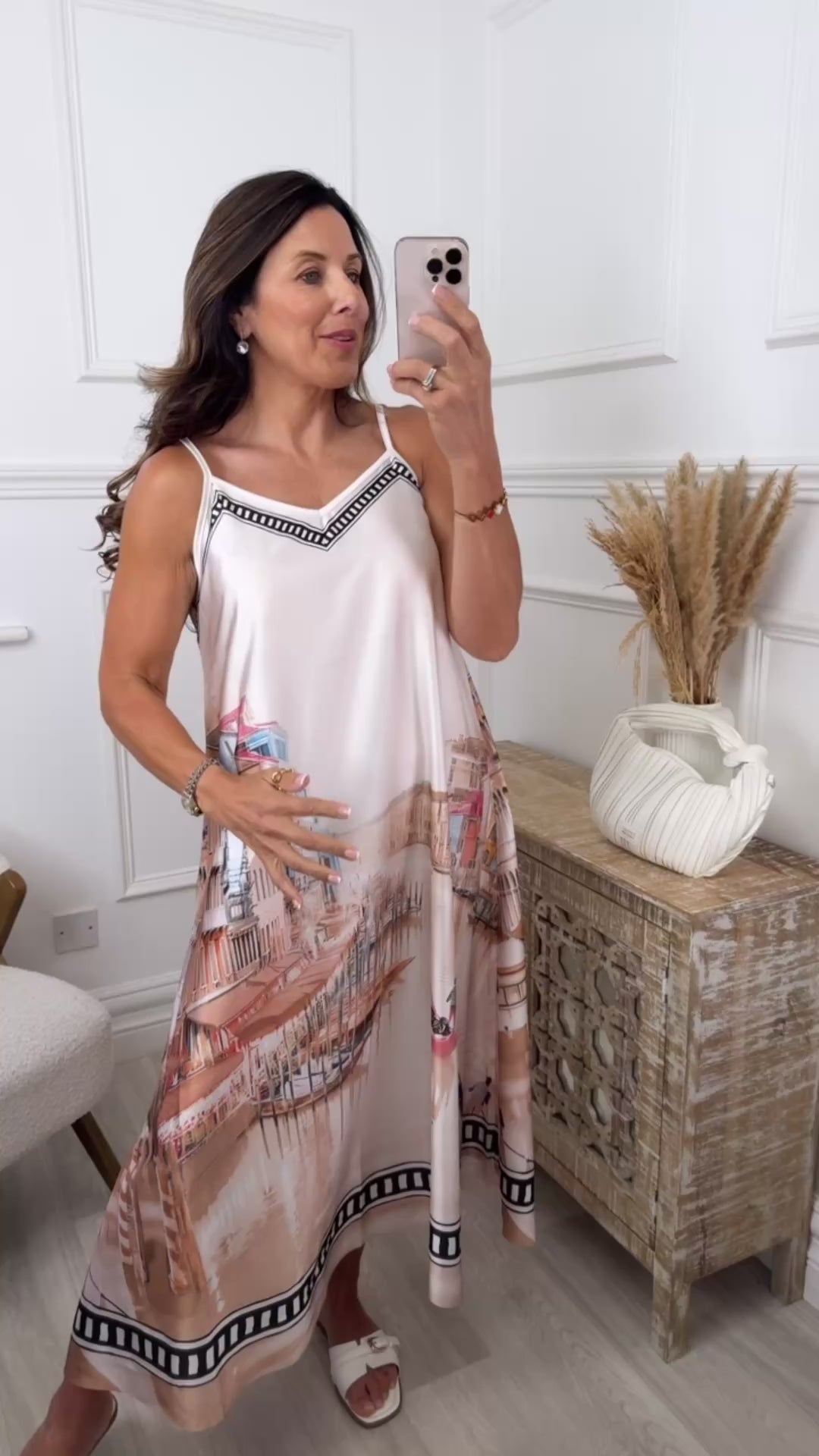 Rosalina Vanilla Cami Maxi Dress