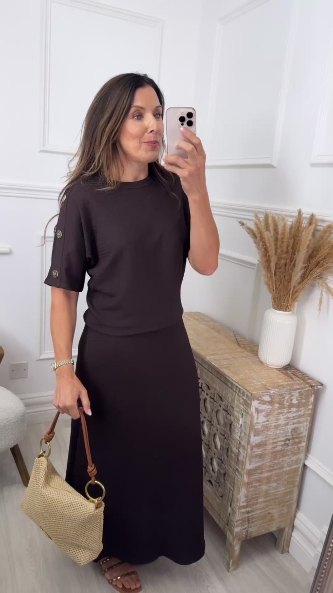 🖤Pre Order🖤 Lola Brown 2 Piece Skirt Set