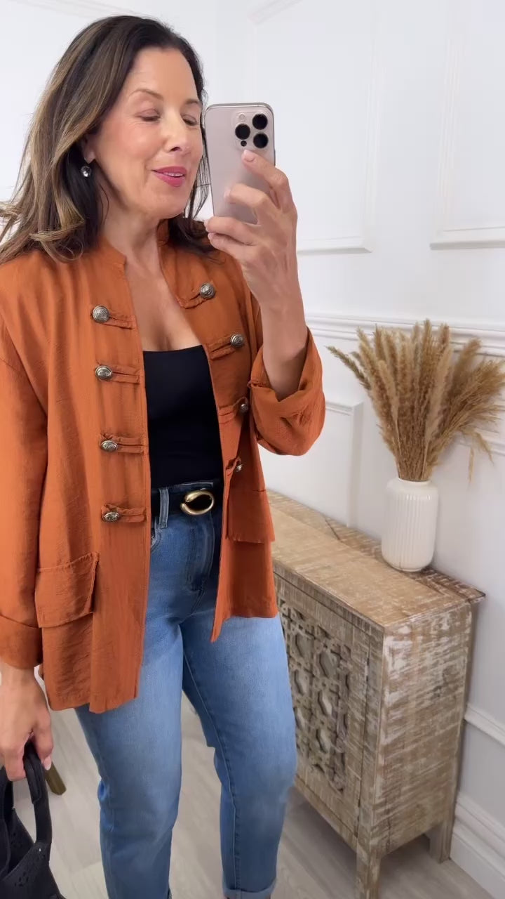 Triona Rust Lightweight Jacket