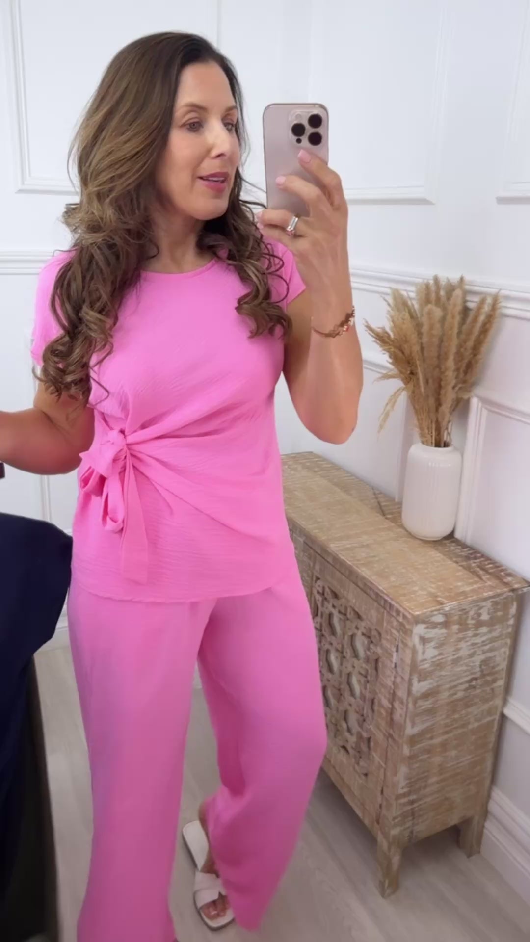Attracta Pink Side Knot Set