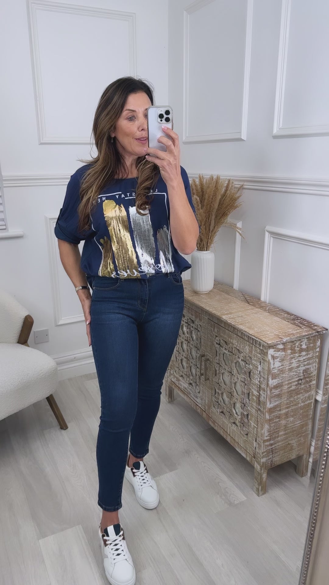 Nicola Dark Blue Skinny Jeans