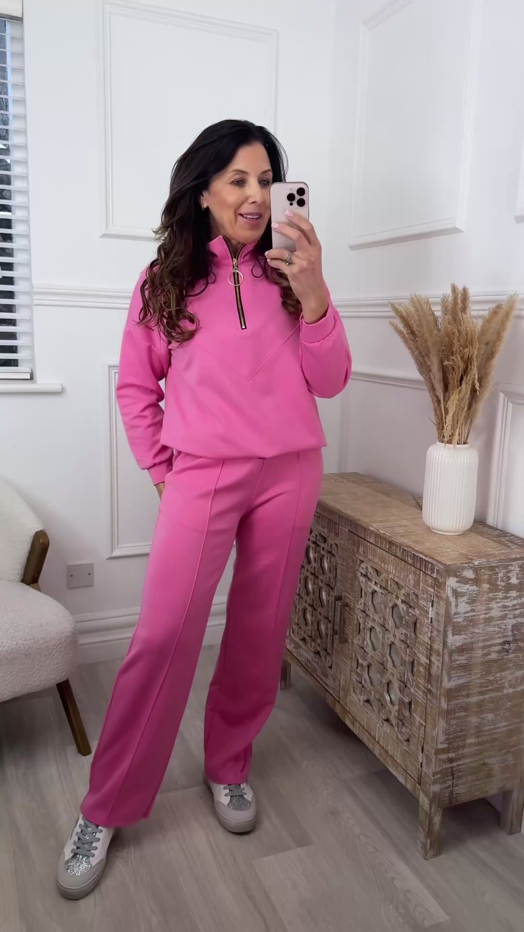 Daisy Pink Seam Detail Set