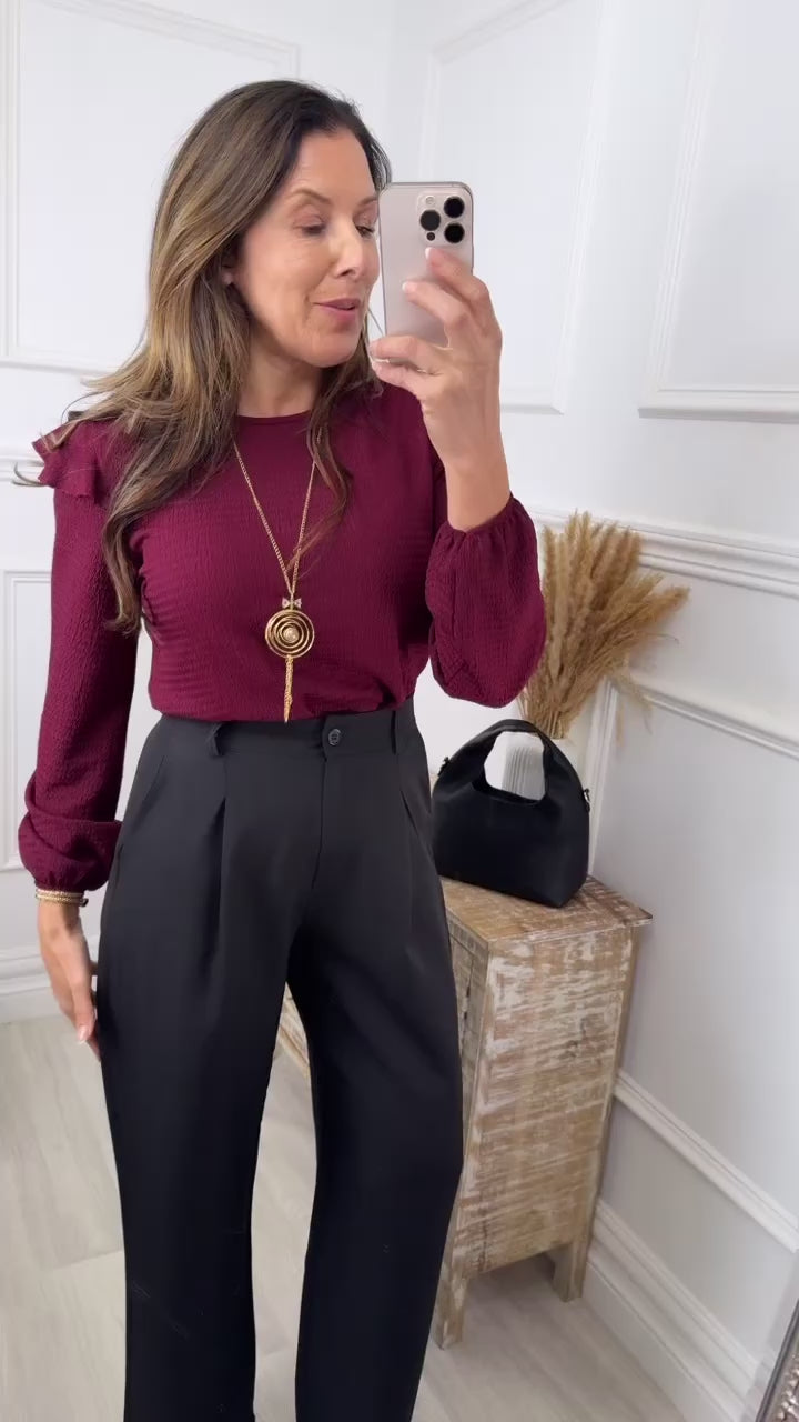 Ariya Black Wide Legged Pants