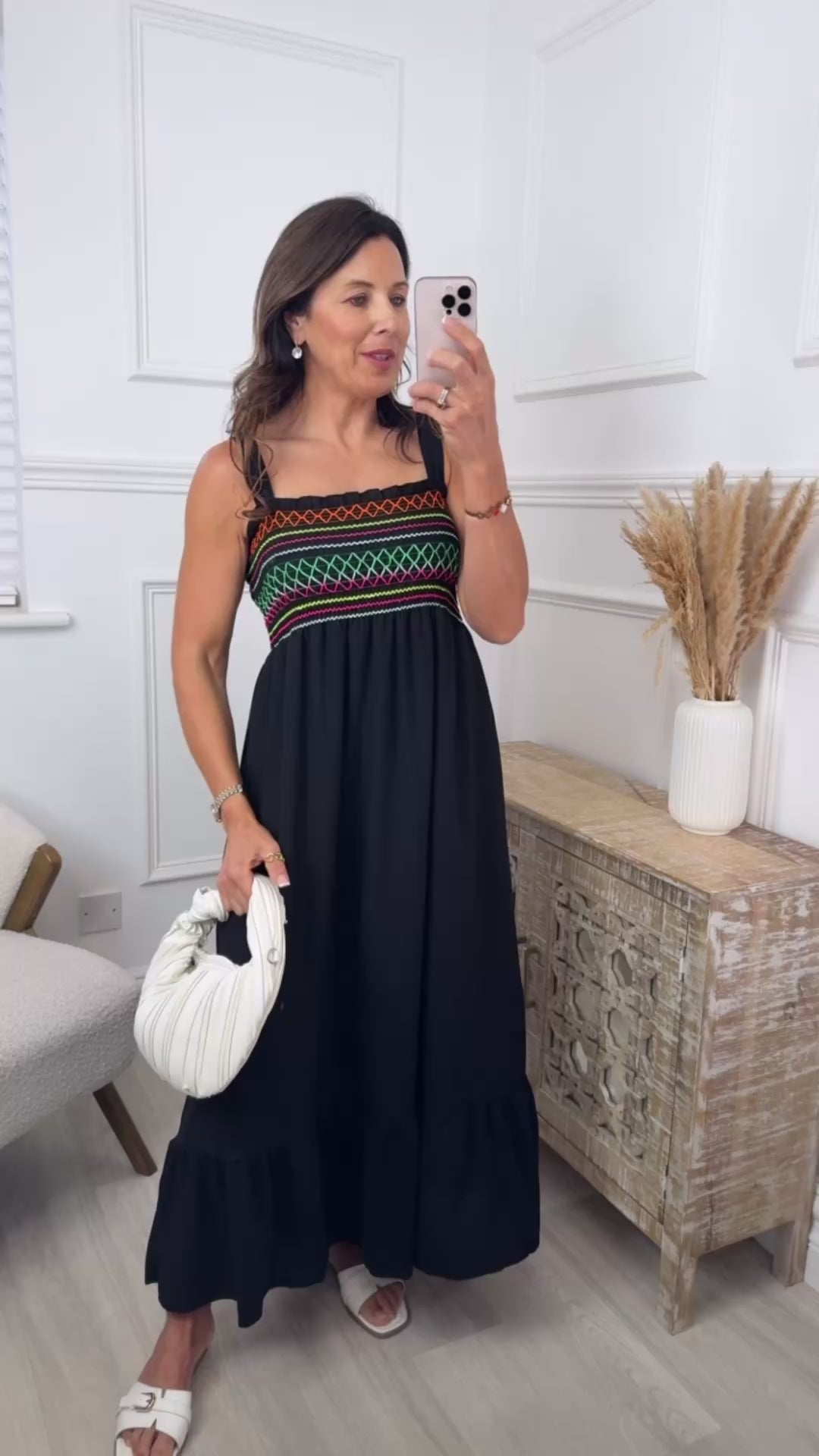 Skye Black Strappy Sun Dress