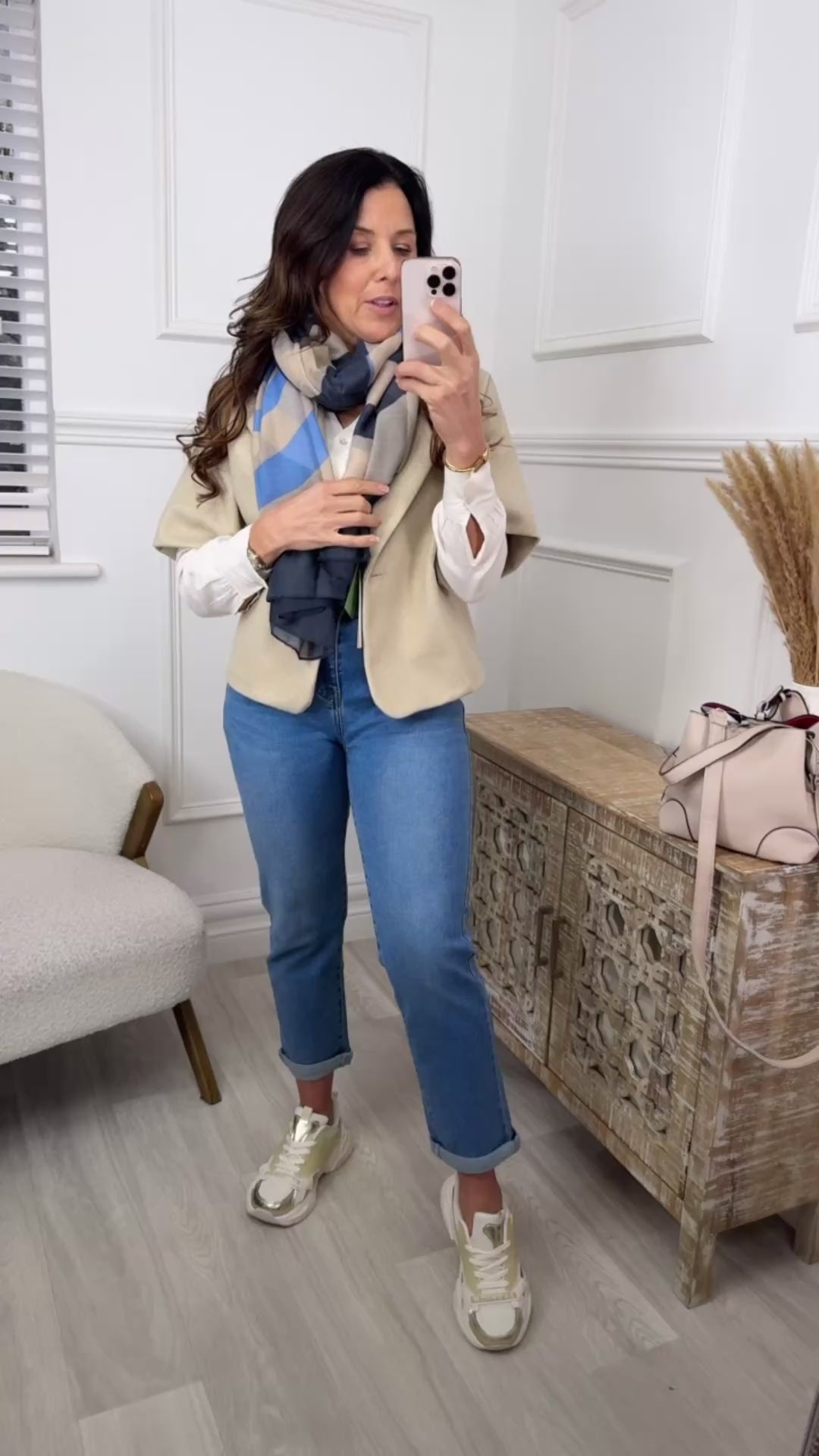 Glenn Beige Cape Jacket