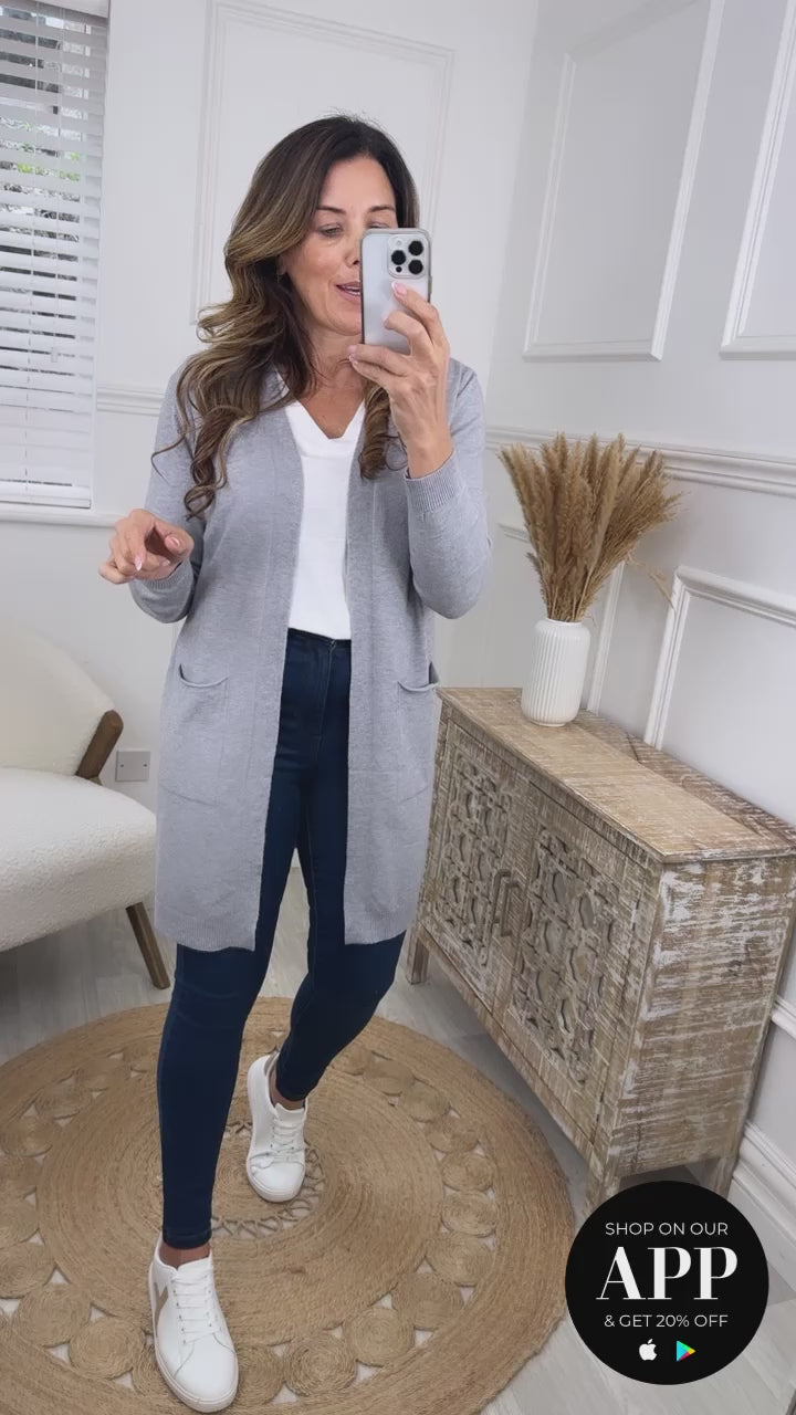 Myla Grey Edge To Edge Cardigan