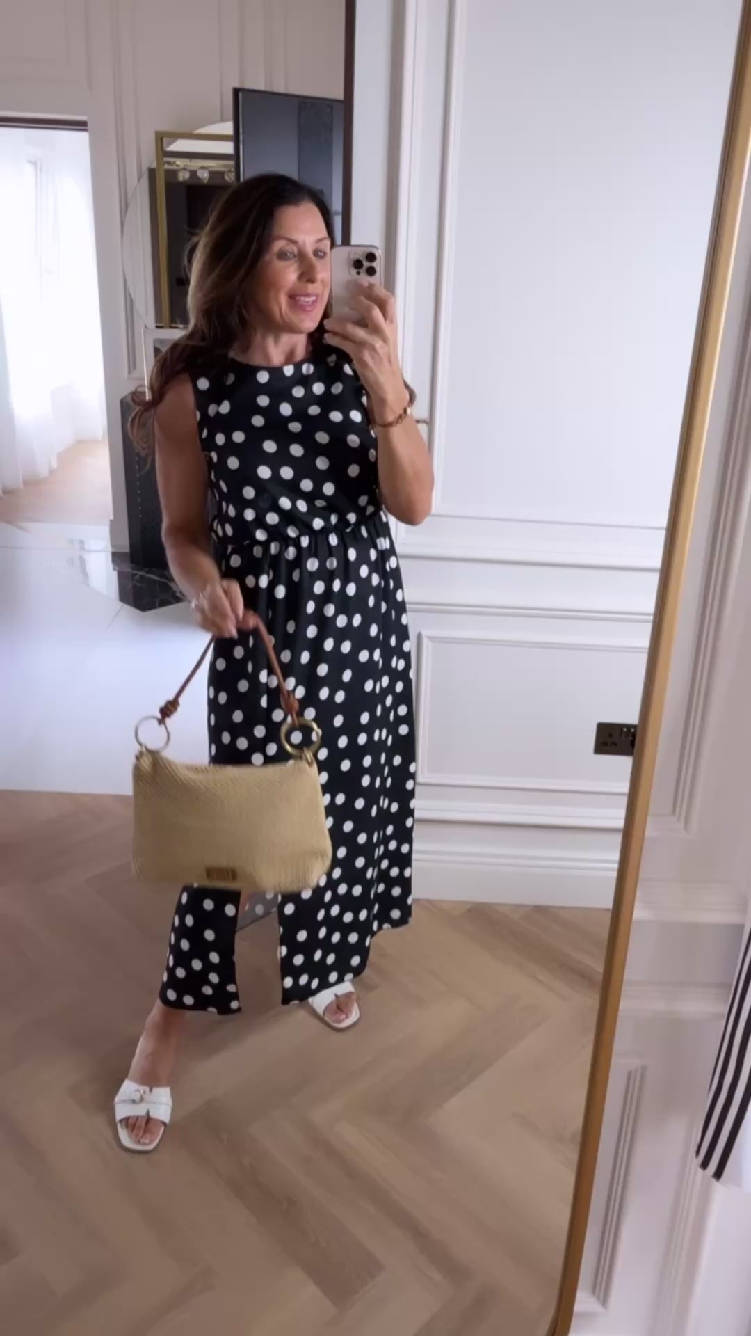 Annmarie Polka Dot Maxi Dress