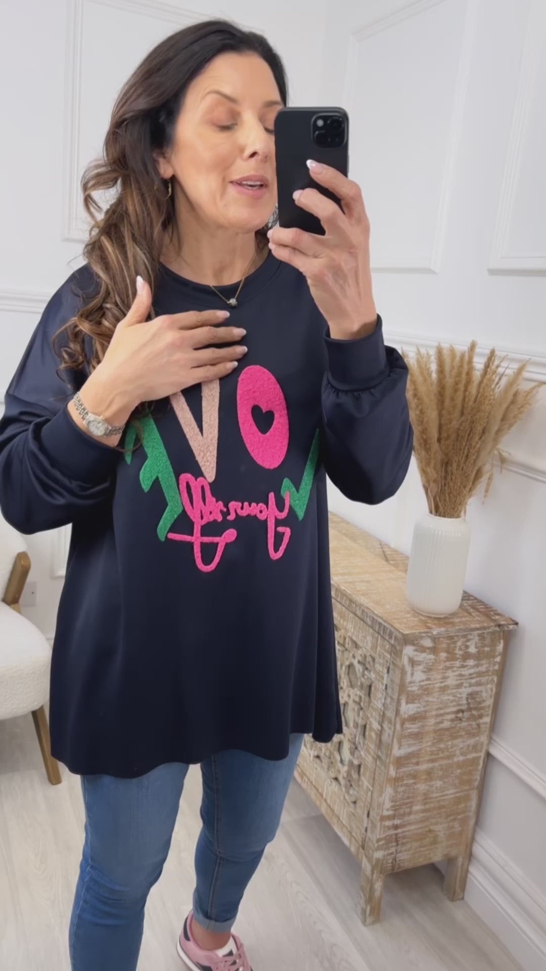Blake Navy LOVE Yourself Sweatshirt