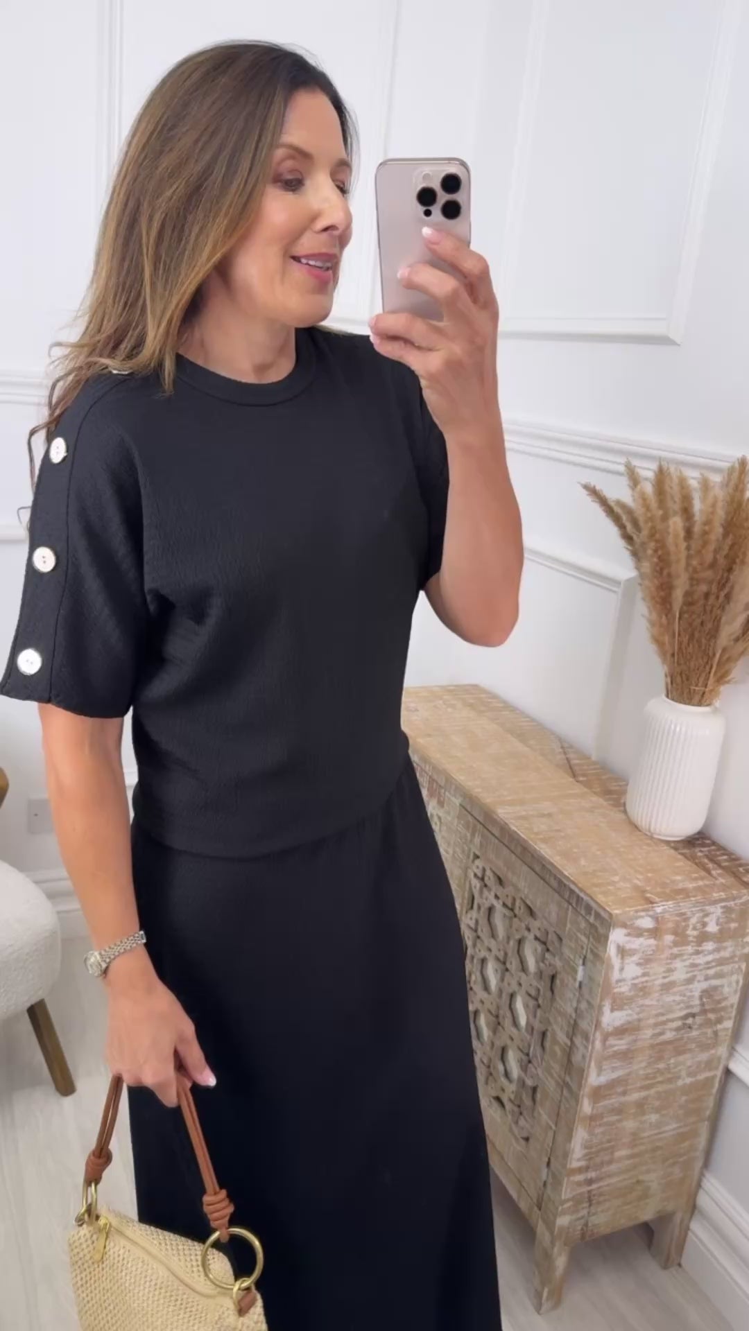🖤Pre Order🖤 Lola Black 2 Piece Skirt Set
